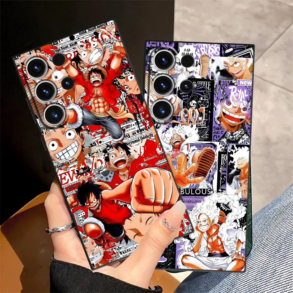 One Piece Luffy Phone Cover Case for Samsung Galaxy S26 Ultra S24 Plus S26+ Note 20 S20 S25+ S23 FE S25 Edge S22 S21