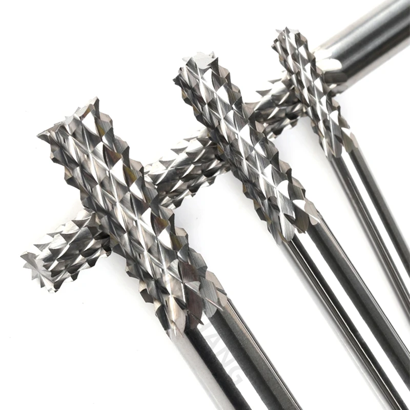 

Corn Milling Cutter Solid Carbide End Mills CNC Machining Wood PCB Carbon Fiber Acrylic Drills Cutting Mills 3.175mm-12mm