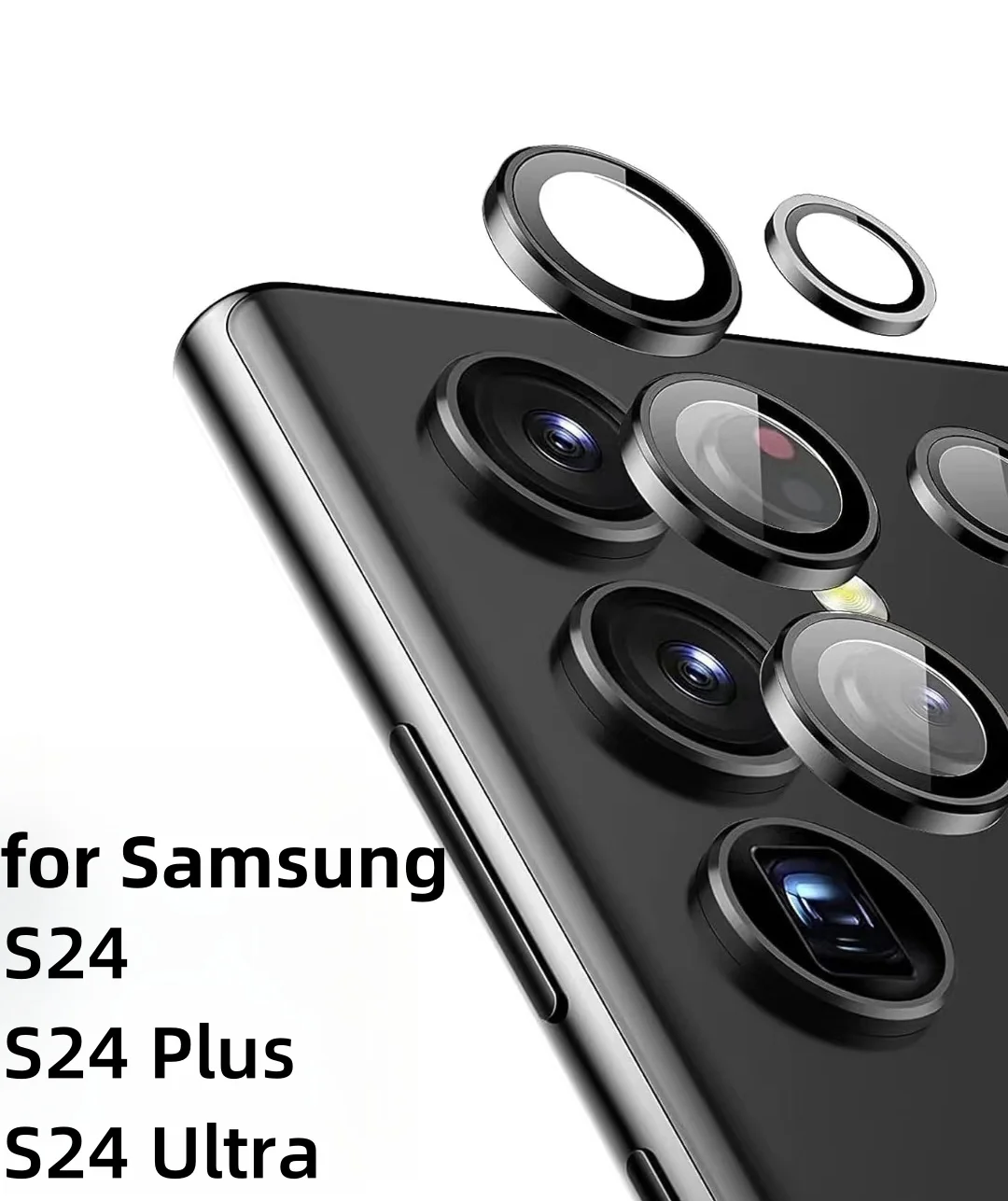 2-3Pcs Protector Camera For Samsung Galaxy S24 S24 Ultra Aluminum Alloy Metal Glass Full Cover Camera Lens Protector