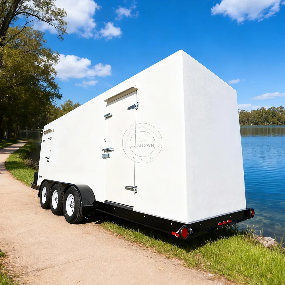 Portable Freezer Truck Cold Chain Truck Storage Trailer Portable Food Cold Refrigerated Truck Trailer for Frozen Food