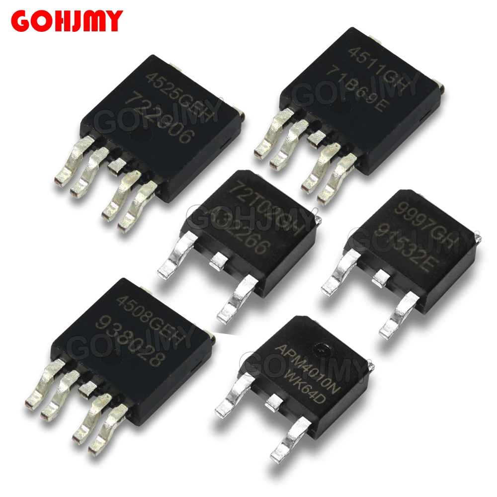 10pcs AP4525GEH TO252-5 AP4525 TO252 4525GEH TO252 AP4511GH AP4511 AP4506GEH 4506GEH AP9997GH APM4010N APM4015P AP72T02GH