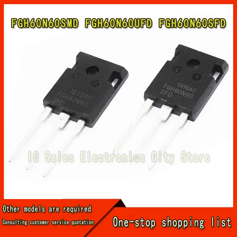 (5piece)100% New FGH60N60SMD FGH60N60UFD FGH60N60SFD FGH60N60 60N60 TO-247 Chipset