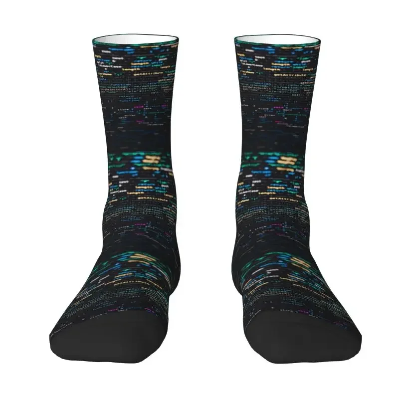 

Fashion Men's Computer Programmer Programming Code Dress Socks Unisex Comfortable Warm 3D Print Science Hacker Coder Crew Socks