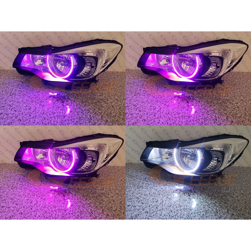 Kit d'anneaux Halo multicolores Ultra lumineux avec LED RGB, pour Subaru Impreza XV Crosstrek GJ GP BT App RF, télécommande