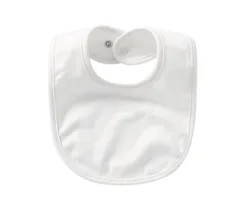 Bavoir Double couche en coton pour bébé, lot de 10 pièces, 28x18CM, bavoir vierge à transfert thermique, tissu imperméable pour enfants