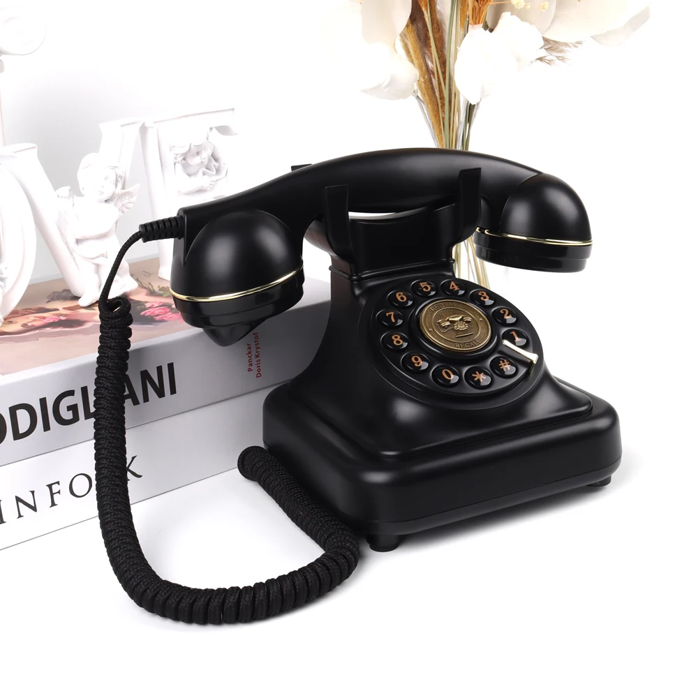 High Quality Antique Audio Guestbook Custom Wholesale Made Wedding Decoration Telephone Message Recording Confession Voicemail