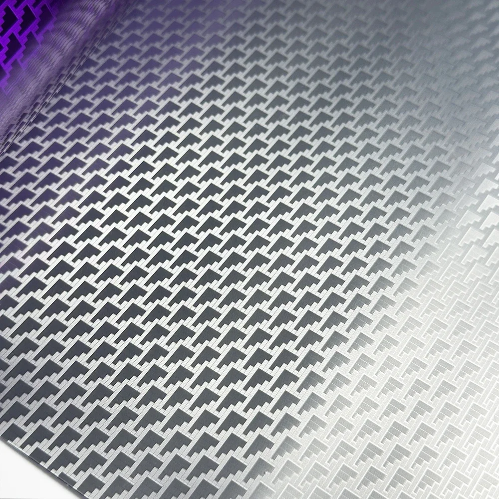 High Glossy Purple Aircraft Pattern Plated Carbon Fiber Film Car Wrap Vinyl Sticker for Car Tuning Color Stickers Adhesive Decal