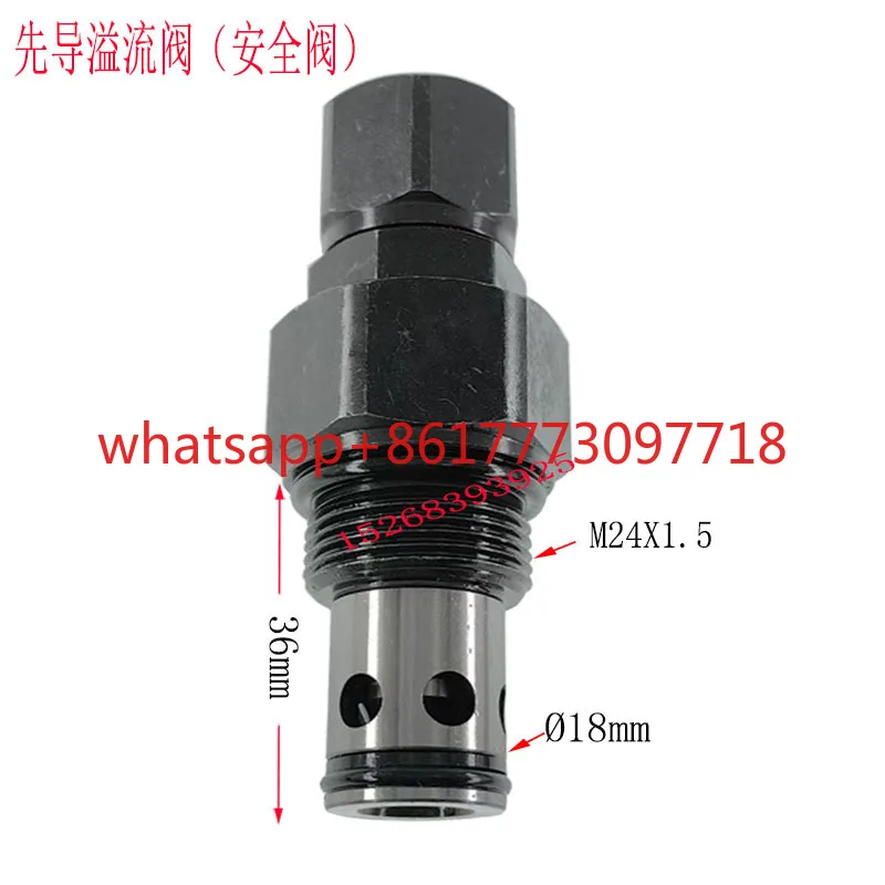 valvola Valvola di troppopieno idraulico azionata da pilota Valvola di pressione filettata per camion sanitario, valvola di regolazione della pressione manuale