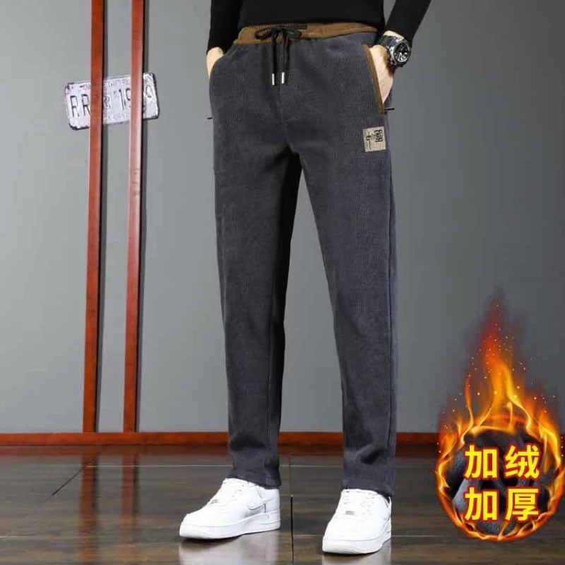 

Men's Clothing Man Y2K Joggers Baggy Sweats Man Winter Mens Pants Thermal Trousers Working Pants for Man Cargo Pants Sweatpants