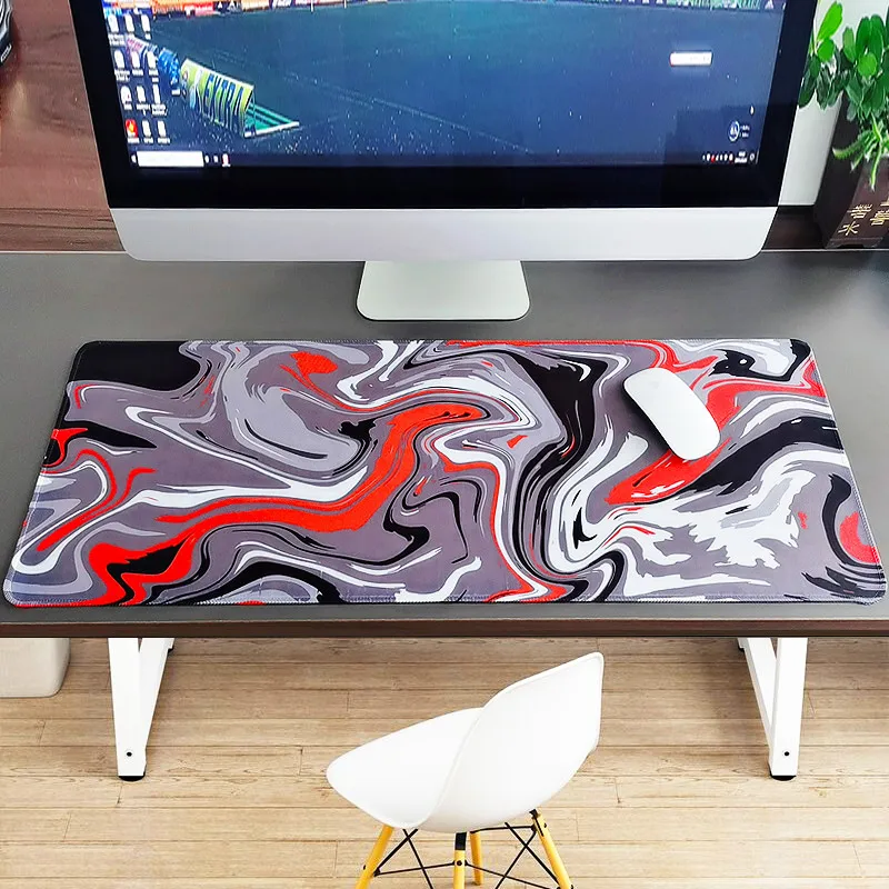 900x400mm  Gaming Mouse Pad Large Rubber Gamer Art Table Computer Mousepad Soft Mause Pad XL Abstract Keyboard Desk Play Mats