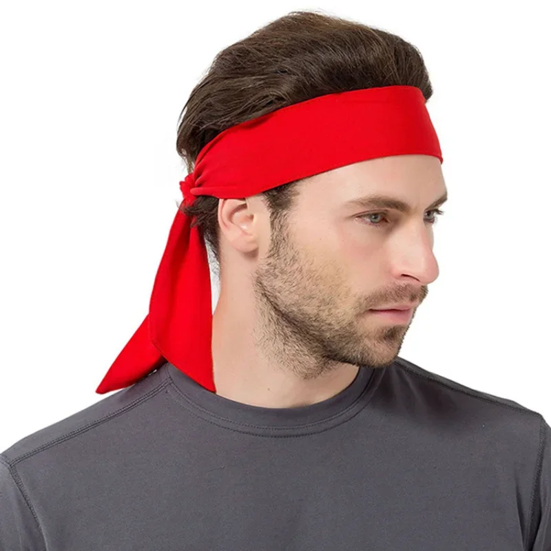 1 diadema de tenis de Color sólido, banda elástica para el sudor, Fitness, gimnasio, correr, Yoga, bandas para el cabello, diadema para deportes al