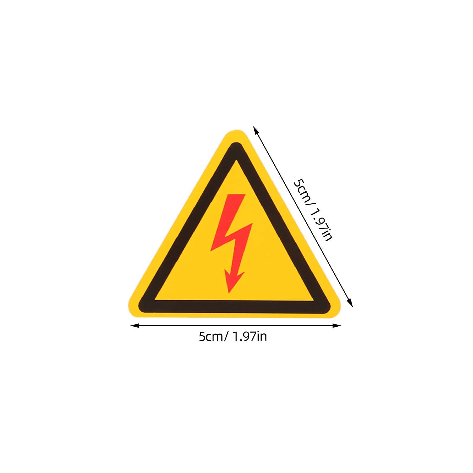 4 Pcs Electric Shock Warning Sticker Stickers High Voltage Signs Electrical Appliance