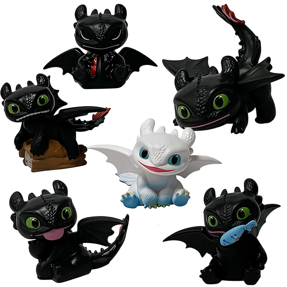 Figurines de la série Comment dresser votre dragon, modèle créatif en PVC, décoration de bureau, décoration de voiture, cadeau de Noël