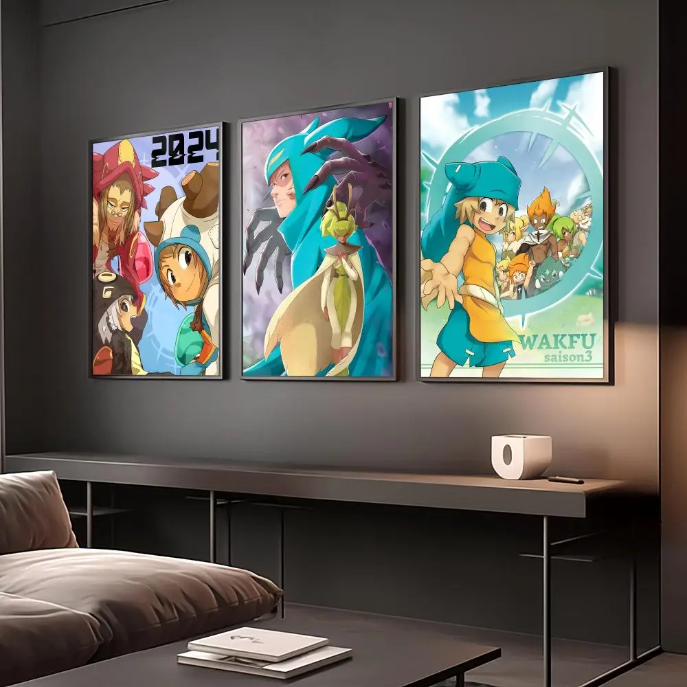 pretty video game w-wakfu Poster Reteo Wall Art Aesthetic Room Decor Print Living Room Bedroom Home Decoration