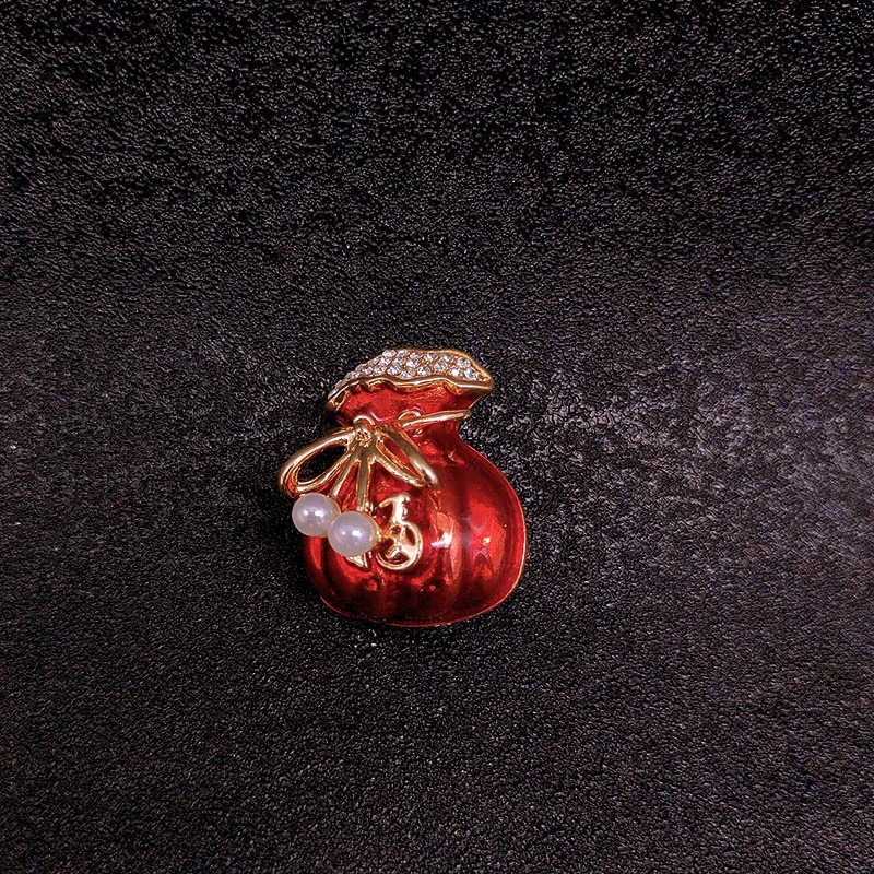 

Money bag, lucky bag, Chinese style, auspicious and festive brooch, exquisite brooch accessory