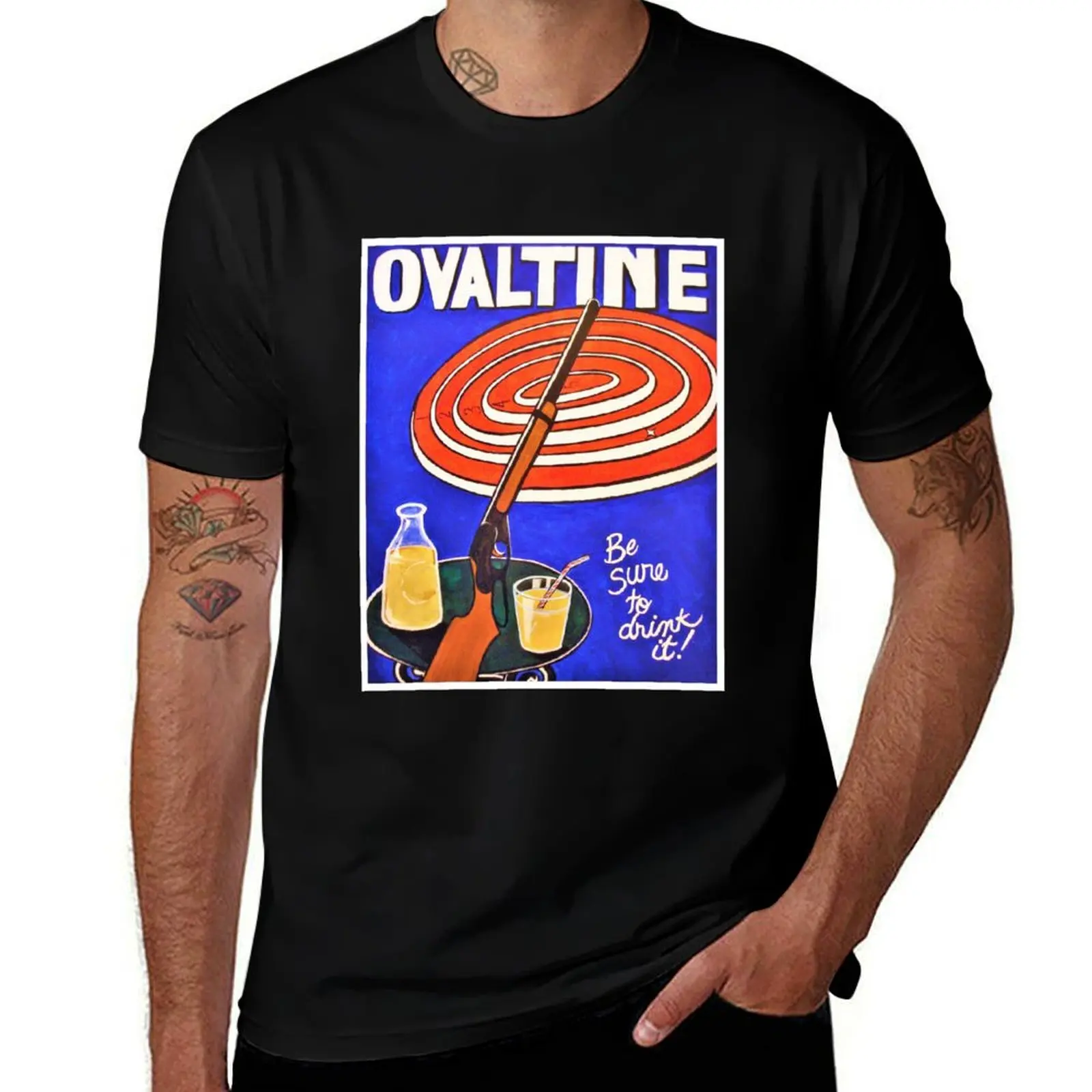 

Be Sure to Drink Your Ovaltine T-Shirt baggy shirts anime clothes cotton graphic tees mens graphic t-shirts hip hop