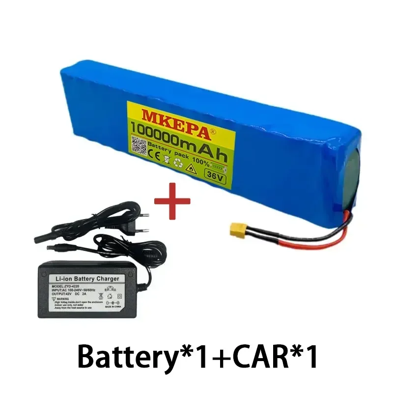 Batterie pour Moto et Scooter, 10S2P, 36V, 100000mAh, 18650, Ion Eddie, 1000W, Haute Puissance et Capacité 36V