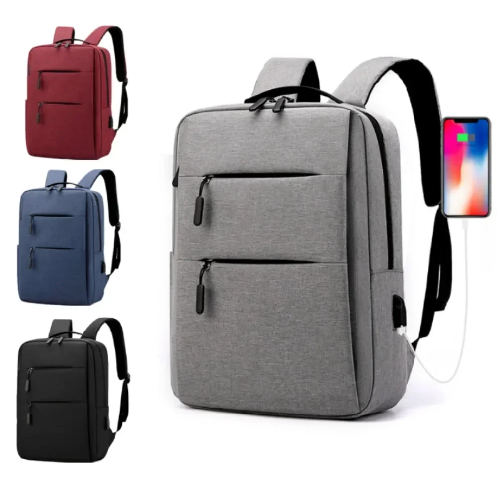 Mochila impermeable multifuncional para hombre, bolsa para ordenador portátil de negocios, con carga USB, de nailon, informal, 2024