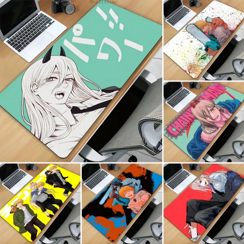 Chainsaw Man Anime Mouse Pad for Home Office Laptop Decor Pads Gamer Computer Keyboard Desk Mat Gaming Accessories Mousepads