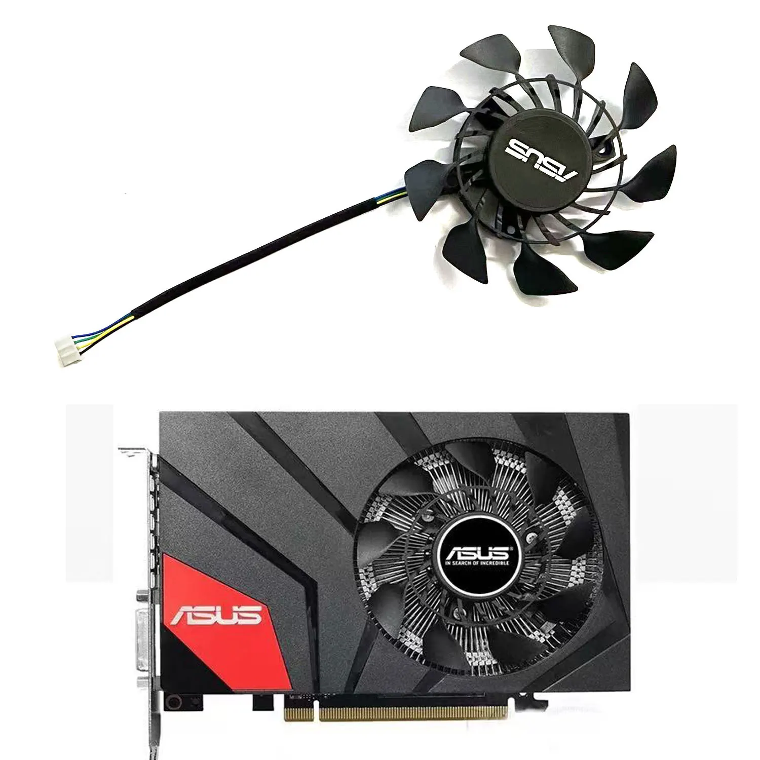Brand New 85MM 4PIN PLA09215S12H FD9015U12S T129215SU Suitable for ASUS GeForce GTX 760 670 970 MINI Graphics Card Fan