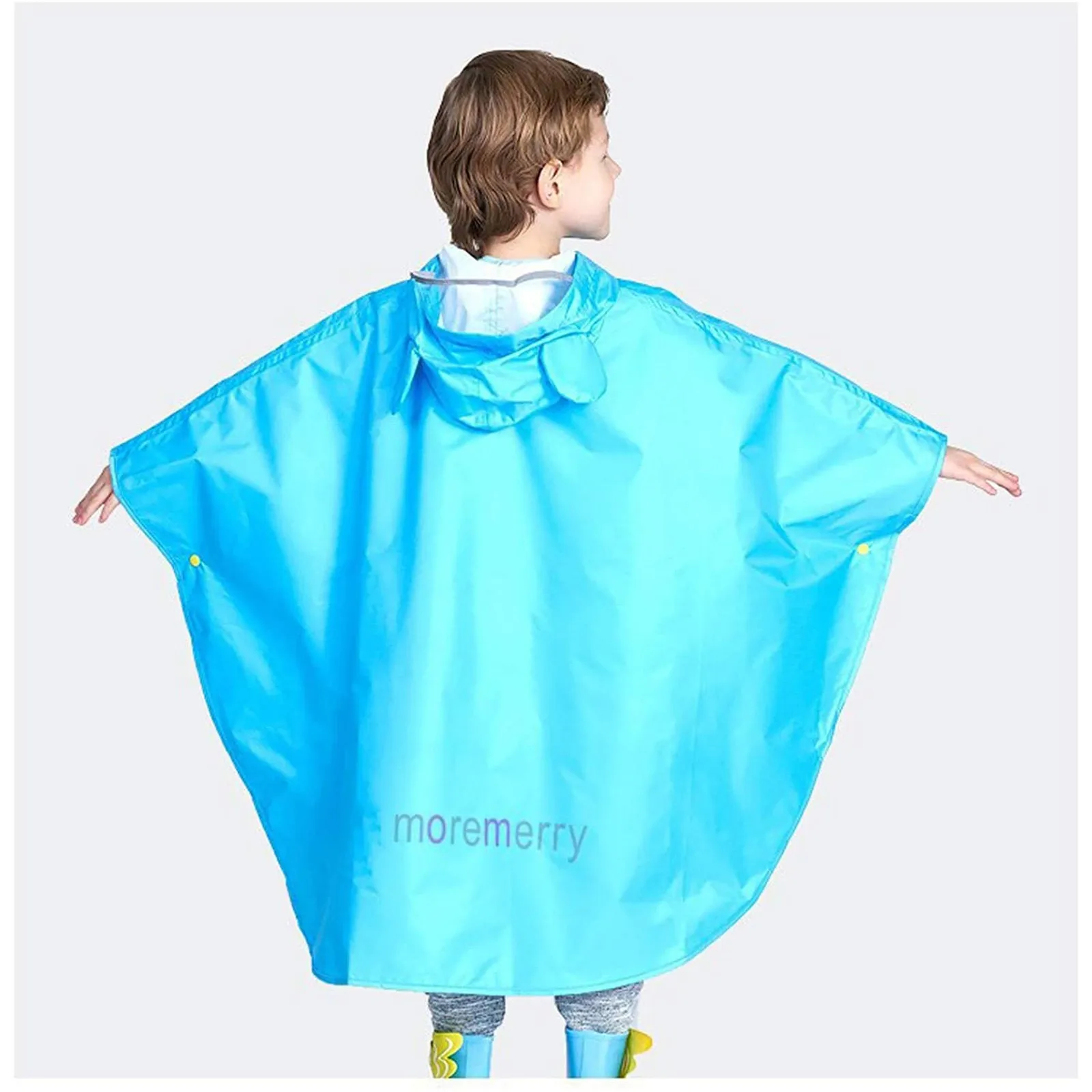 Girls Raincoat Jackets 3-8 Years 2024 Children Long Printed Hooded Trench Coat Kids Outerwear Outdoor Boys Girls Sports Raincoat