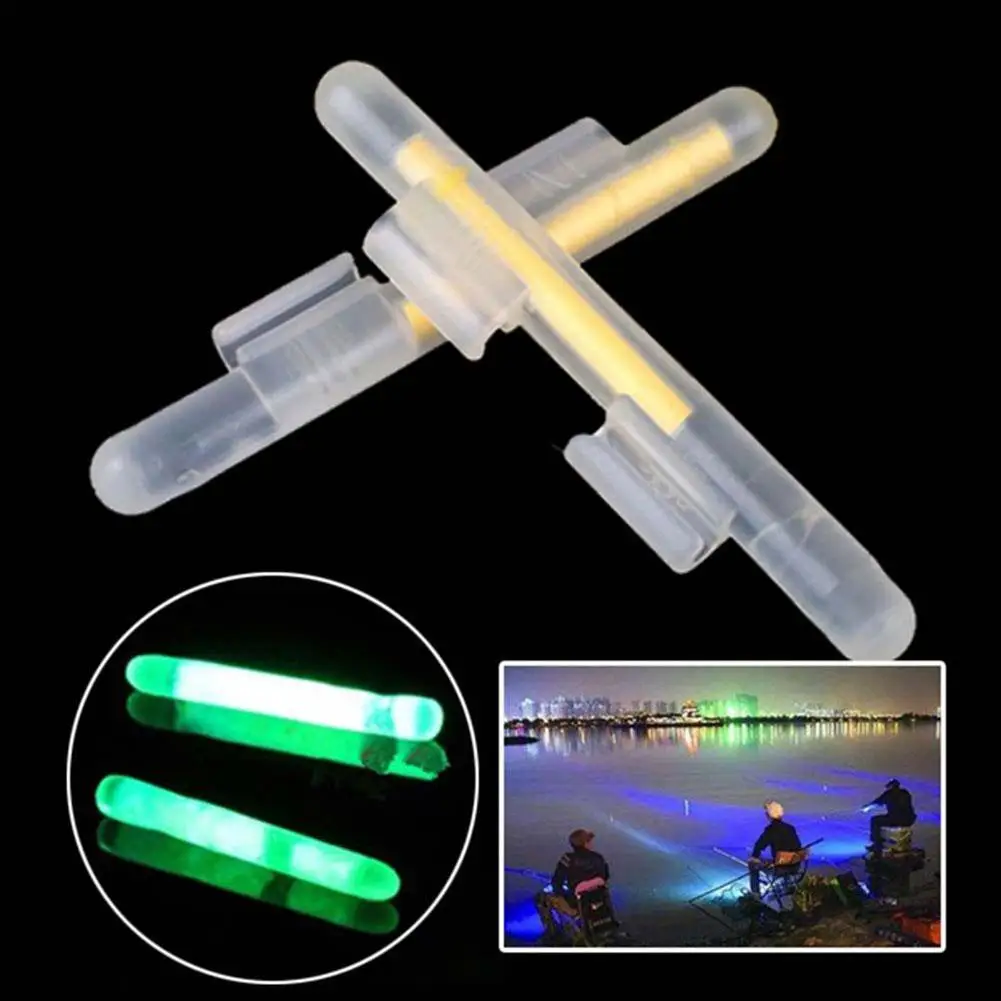 Barras luminosas para pesca nocturna, barras luminosas con punta de barra, 10 piezas