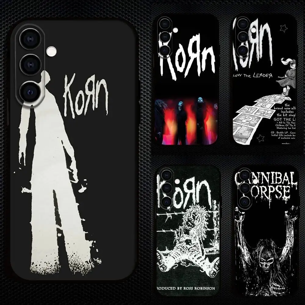 

K-Kurt C-Cobain Rock Phone Case For Samsung Galaxy A73,A72,A71,A70,A53,A52,A51,Others Soft Black Cover
