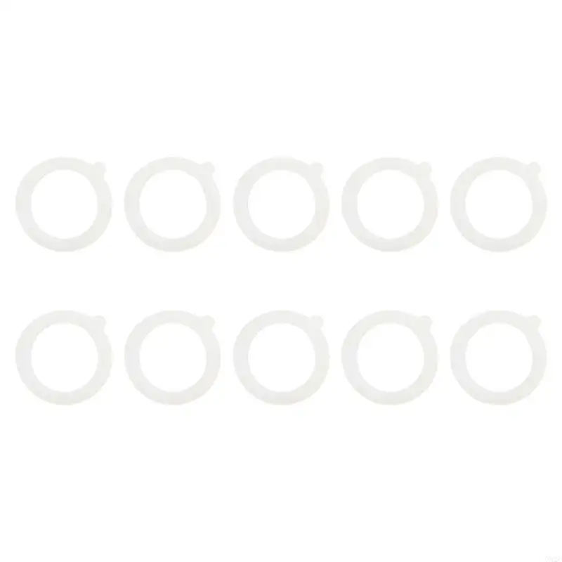 G92C Kitchen Jar Maintenance Gaskets, 10 Silicone Replacement Sealing Rings, Airtight Rubber Seal Rings with Pull Tabs for Small