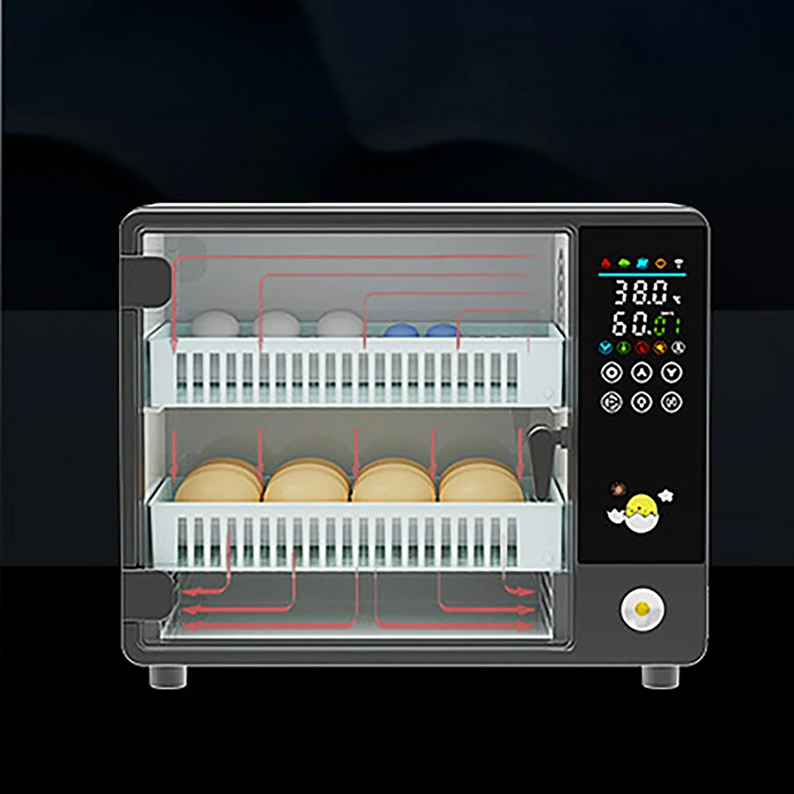 24 Eggs Incubator for Chicken Goose Bird Quail Automatic Incubation Equipment Hatchery Incubation Tool Farm Poultry Brooder