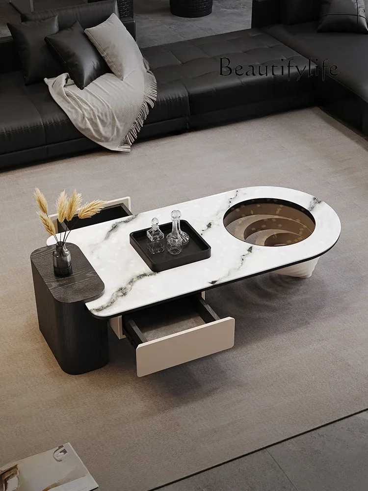 

Whole house furniture Coffee Table Combination Creative Designer High Sense Living Room Home Italian Rectangular