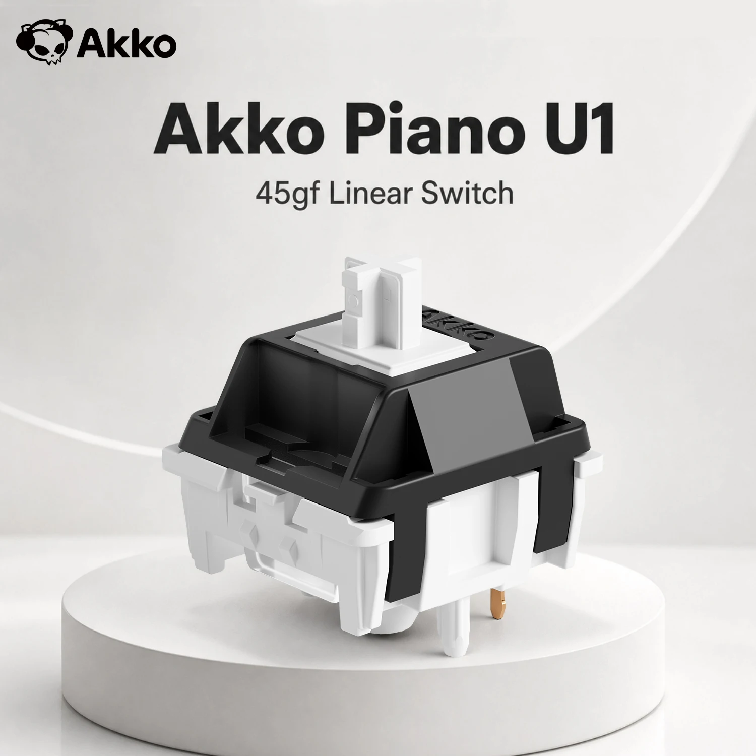 interruptor de teclado mecanico lineal akko u1 piano 45 piezas