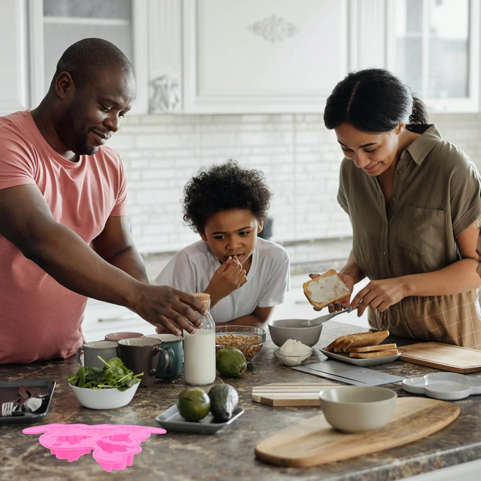 แม่พิมพ์ซิลิโคนฮาโลวีนแบบไม่ติดสำหรับอบเค้ก คุกกี้ ช็อคโกแลต ฟองดองท์ ลายผี ทำเองสำหรับฮาโลวีน