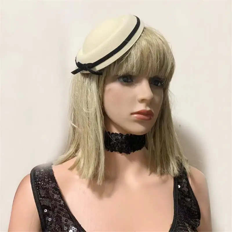 652F فاسيناتور ريترو مع فيونكة كبيرة الحجم للحفلات الرجعية مشبك فلابر أنيق خوذة صور الدعائم #3