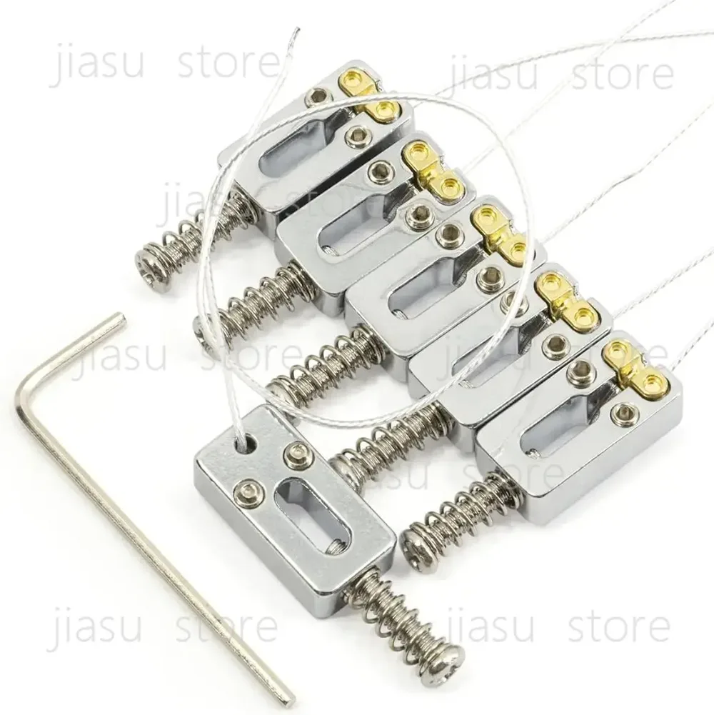 Piezo Bridge Guitar Tremolo Bridge Saddles with Piezo 10.5mm String Spacing for Strat Electric Guitar2025