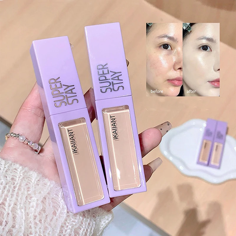 色補正液体コンシーラーホワイトファンデーションメイクアップベース顔明るくカバーアップくま防水コンシーラースティック