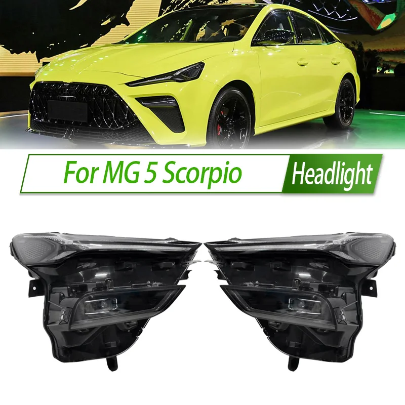 

For MG 5 Scorpio LED Headlight Head Lamp Assembly OEM Style Front Headlamp Bulb Socket Plug & Play Replacement