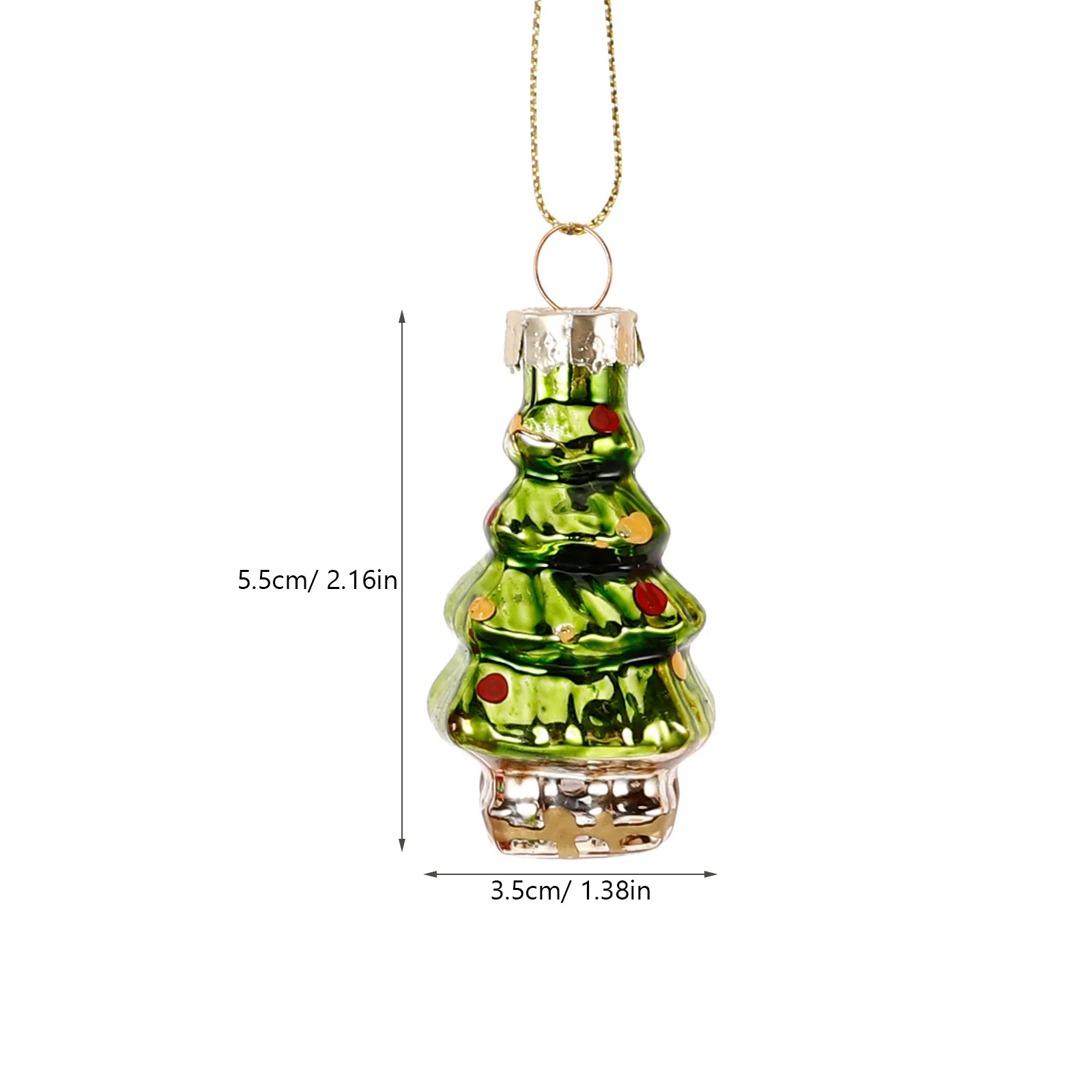 6Pcs Christmas Ornaments Hanging Decor Festive Xmas Tree Pendants Compact Reusable Party Props for Indoor Outdoor Cheer