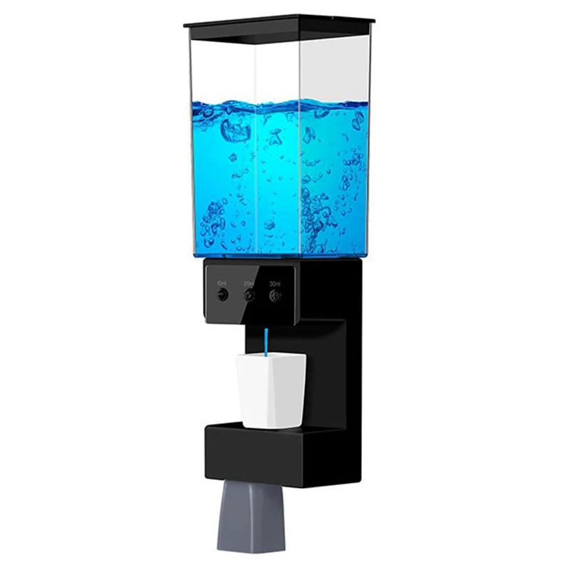 Distributeur AB15-Mouthwash pour HOTouchless 650ML, distributeur automatique fixé au mur de rince-bouche avec 2PCs standard magnétique