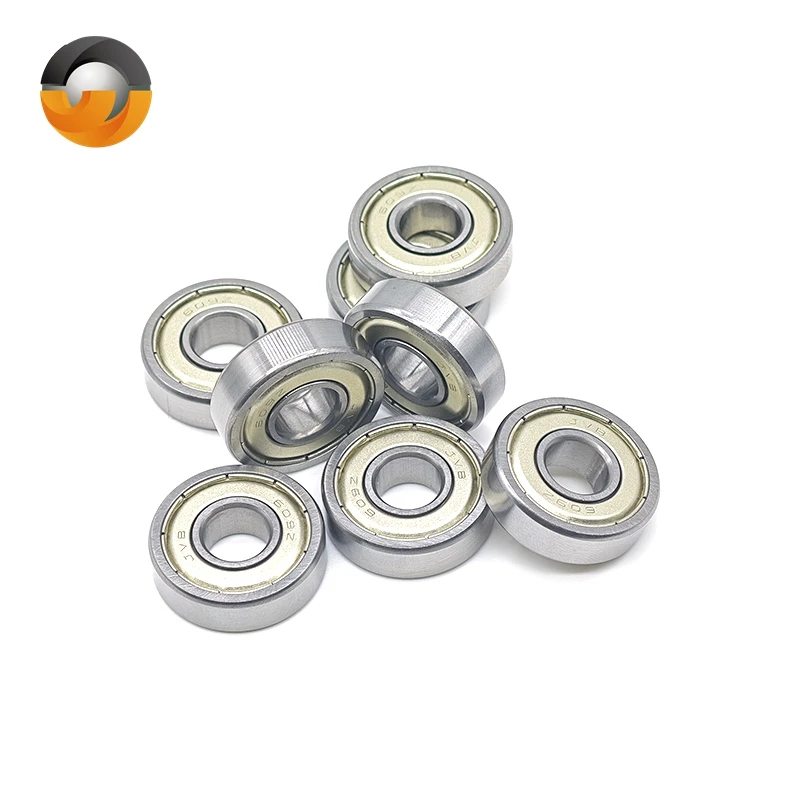 10PCS High Speed Deep Groove Ball Bearing 609ZZ 9x24x7mm 609 RS 2RS Handpiece Bearings for Strong Industrial Motors Bore 9mm