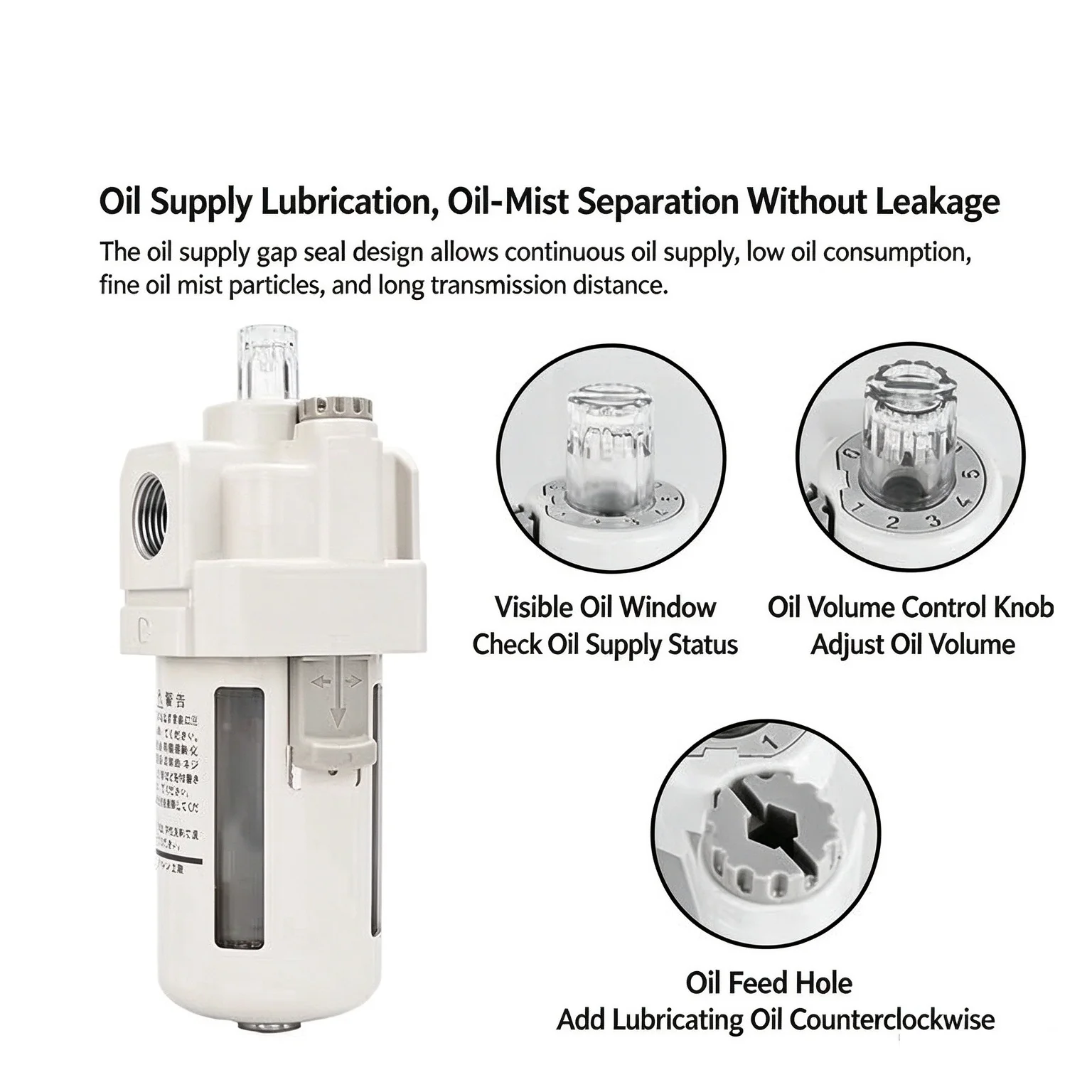 M5 02 03 04 10-A/C-A Air AL Oil Mist Device Efficient Cylinder Lubrication System Source Treatment for Industrial Use AL20 30 40