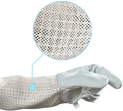 Ultra Mesh Beekeepers Gloves Three-layer Net Ventilation Protect Your Hands Fully Ventilated Goatskin Beekeeping Gloves