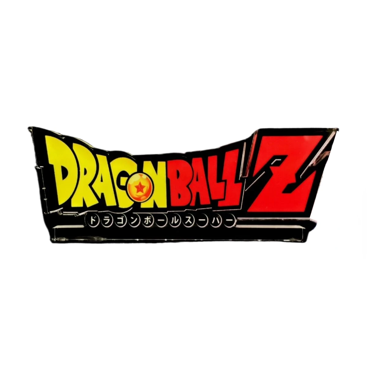 Anime Dragon Ball Saint Transparente LOGO Base, Super Saiyan, Stand Up Display Board, Figuras Anime Decorações, Modelo de Brinquedos, Presente, 12cm