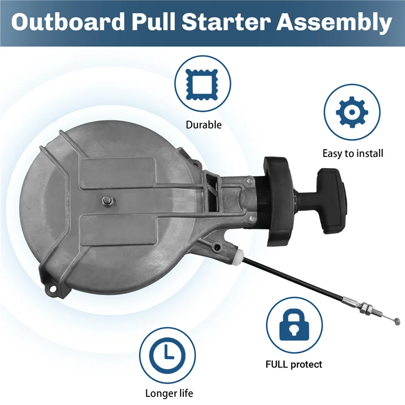 

Outboard Starter 6E4-15710 6E415710 For Yamaha Pioneer 2 Stroke 4HP/5HP/6HP Starter Puller Assembly