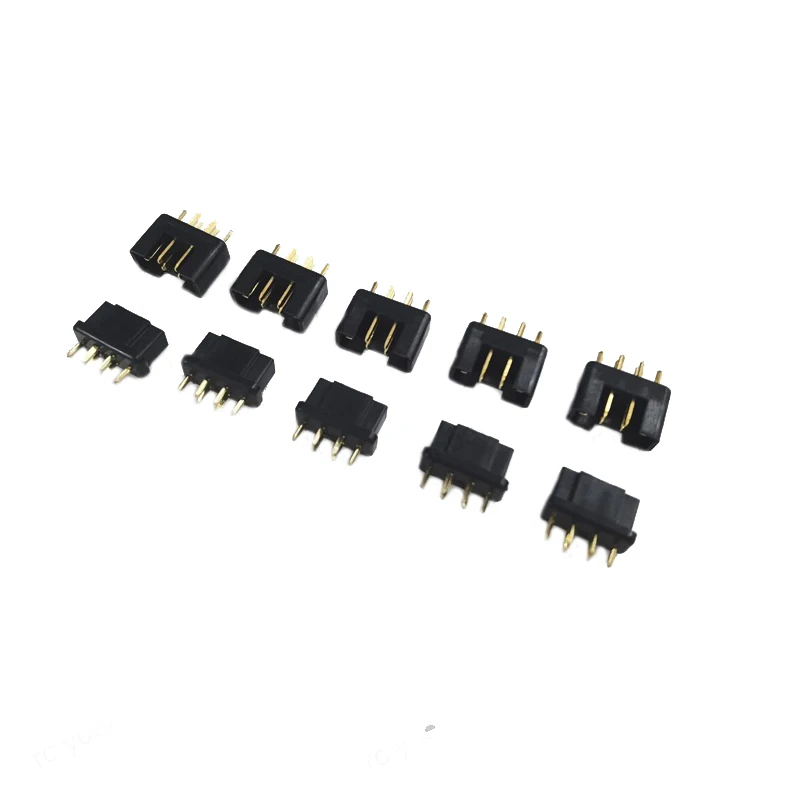 10/100Pcs MPX Multiplex Connector Male Female Plug 24K Gold Plated 6Pin AM-1016 for RC Glider Signal Line Connection Accessories