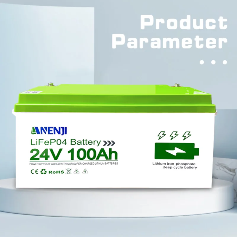 بطارية LiFePO4 25.6 فولت 100 أمبير في الساعة 24 فولت حزمة بطارية ليثيوم قابلة لإعادة الشحن 6000 + دورات مدمجة BMS خلية درجة مع تحكم بلوتوث #5