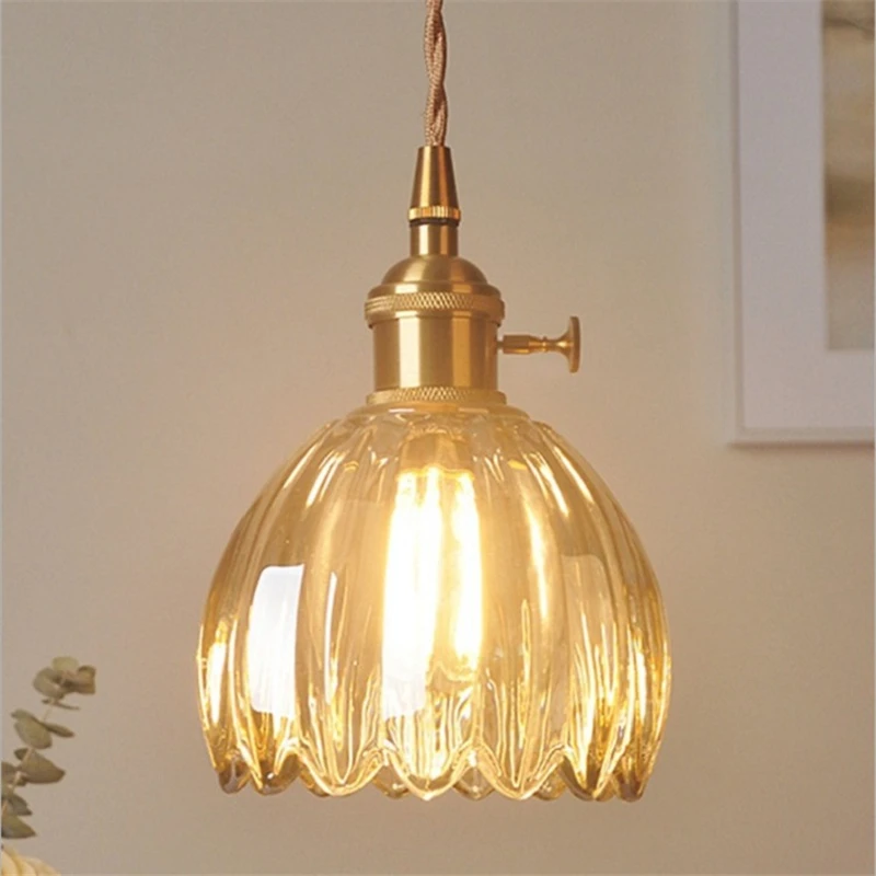 Diameter 12cm Tulip Glass Wall Lamp Blossoms Lampshade Lampshade Decor Living Room Bedroom DoorLamp Bedside Lights