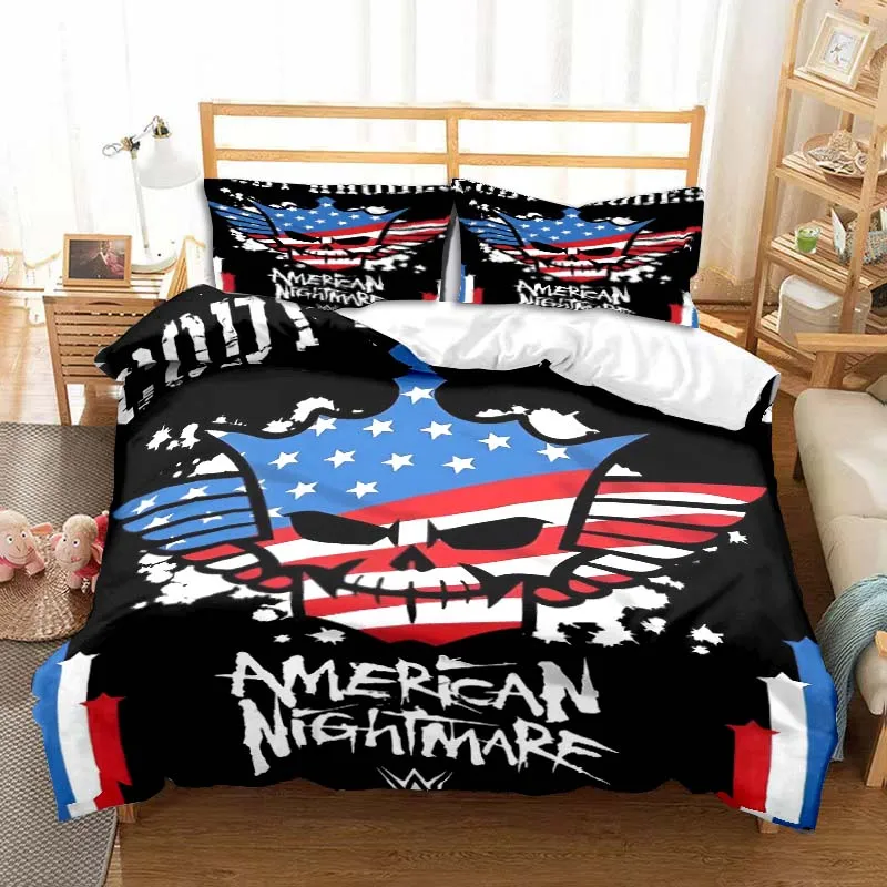 

3D Print Cody Rhodes American Nightmare Bedding Set Boys Girls Twin Queen King Size Duvet Cover Pillowcase Bed boys Adult