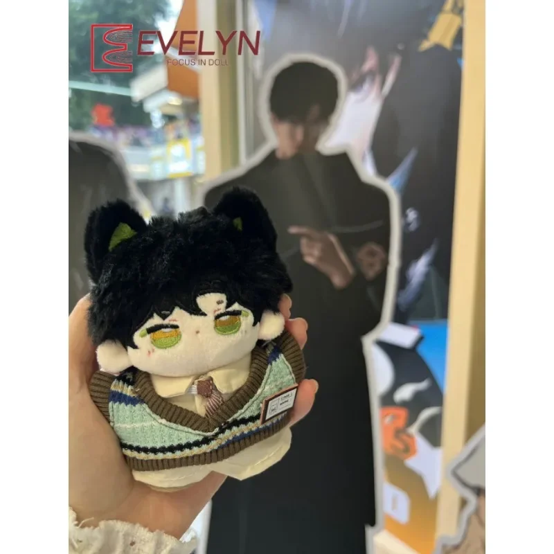 Evelyn 10cm Mini Cotton Doll Clothes Fashion T-shirt Sweater Vest Pants Tie Set For Children Gift Love and Deepspace No Doll