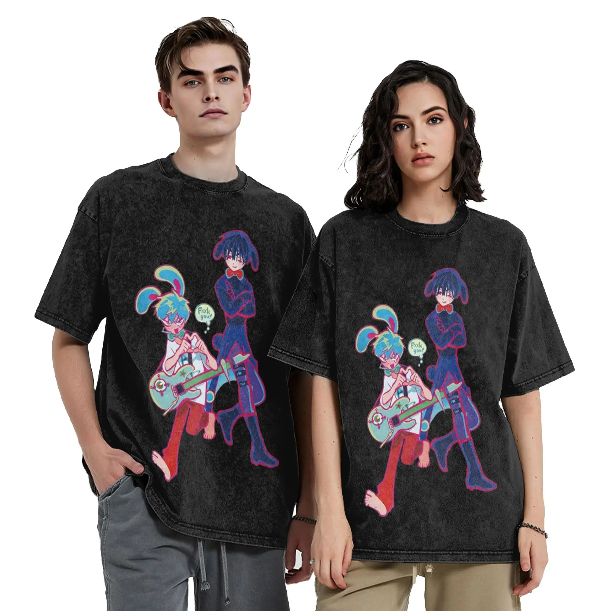 Aliens Stages Till X Ivan Washed T Shirts Streetwear Vintage T-Shirts  Tee Shirt Men Women Short Sleeve Harajuku Graphic Printed