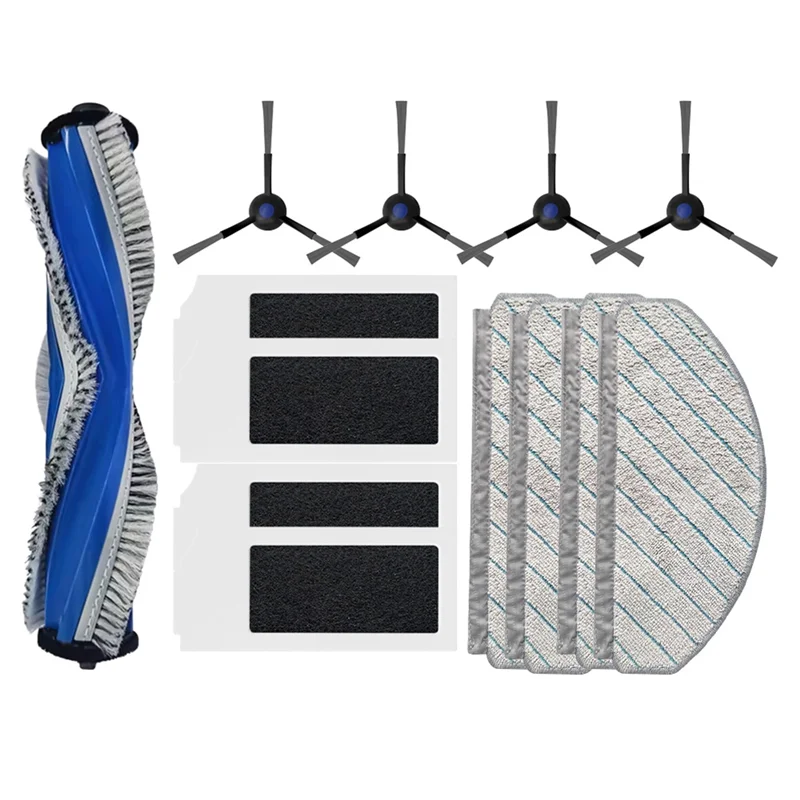ل Ecovacs Deebot N20/ N20 Plus/ N20 Pro Plus روبوت فراغ الملحقات ممسحة Hepa تصفية أجزاء فرشاة الجانب الرئيسي استبدال-AT39